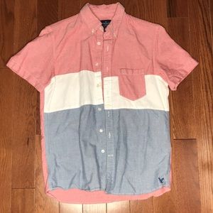 Button down short sleeve shirt